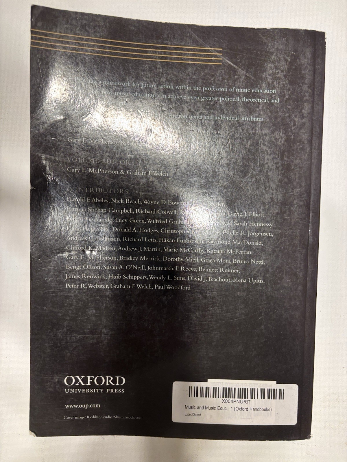 Music and Music Education in People’s Lives: An Oxford Handbook of Music Educat,