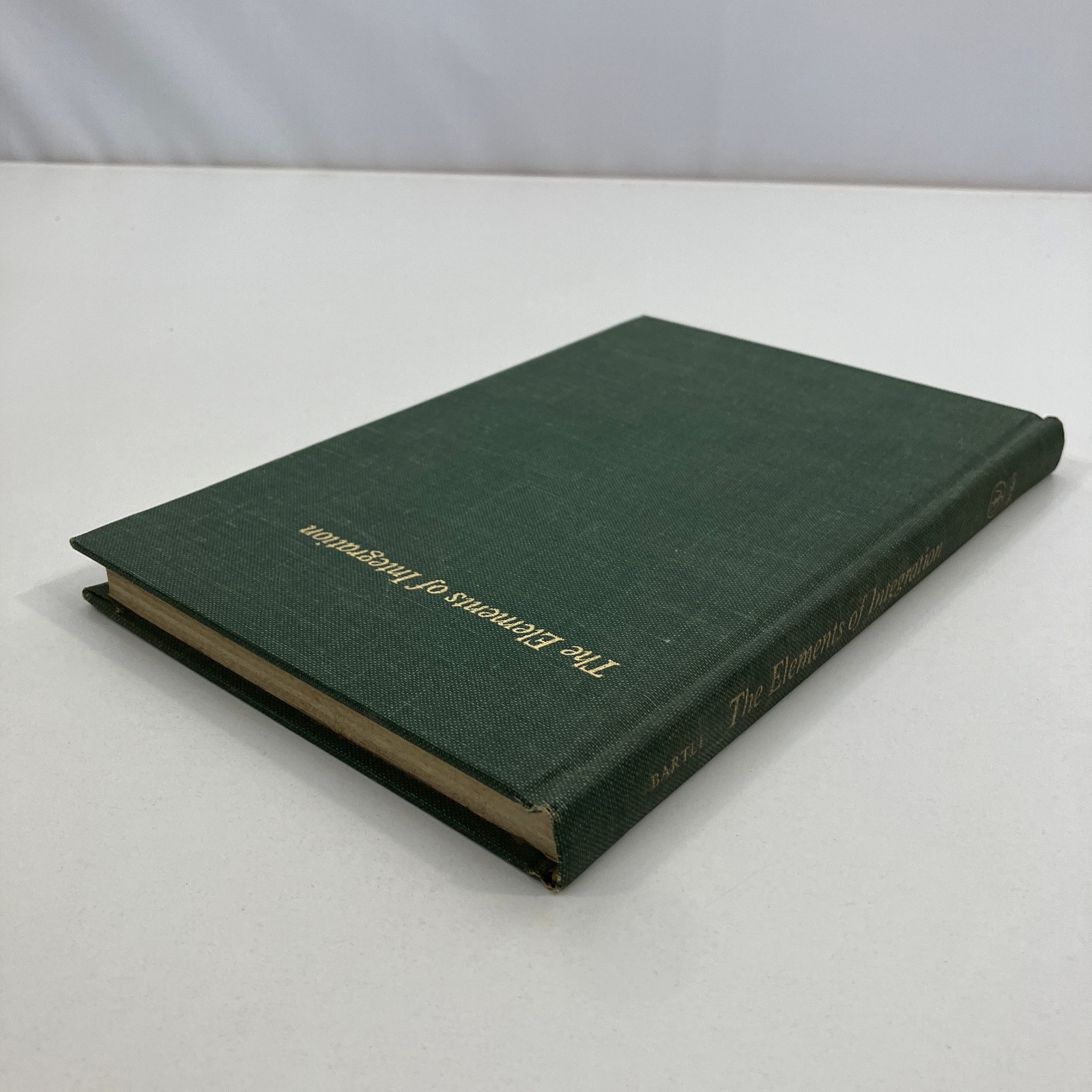 Elements of Integration Robert G Bartle John Wiley & Sons 1966 Math Textbook HC