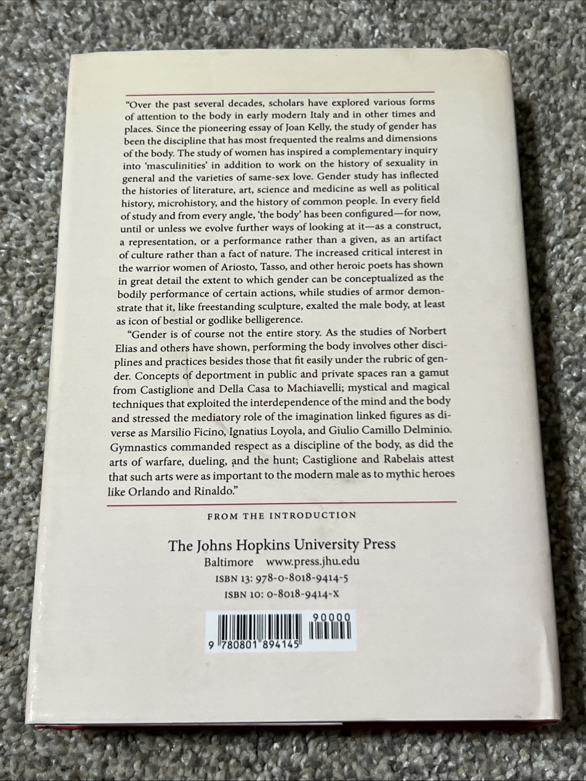 Body in Early Modern Italy by Walter Stephens (2010, Hardcover)