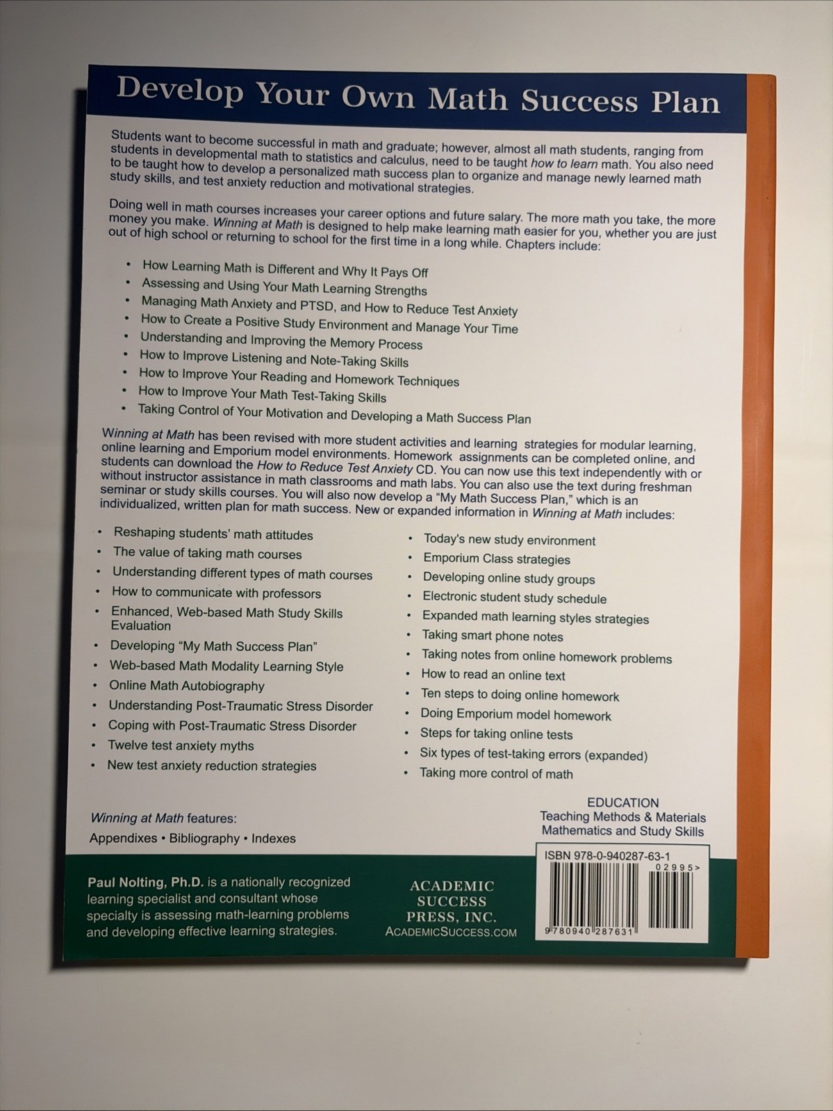 Winning At Math: Your Guide to Learning Mathematics