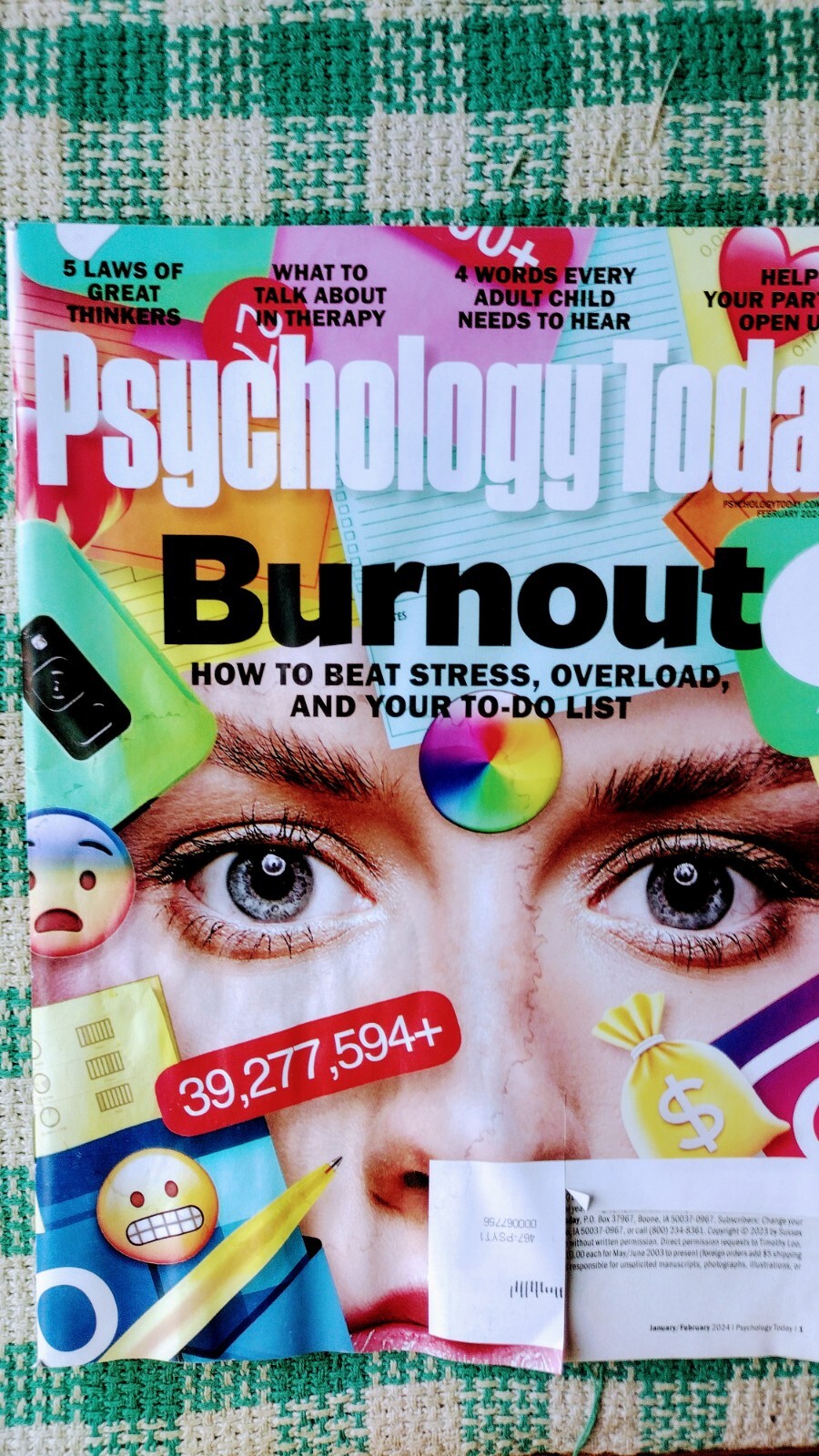 PSYCHOLOGY TODAY BURNOUT HOW TO BEAT STRESS JANUARY/ FEBRUARY 2024