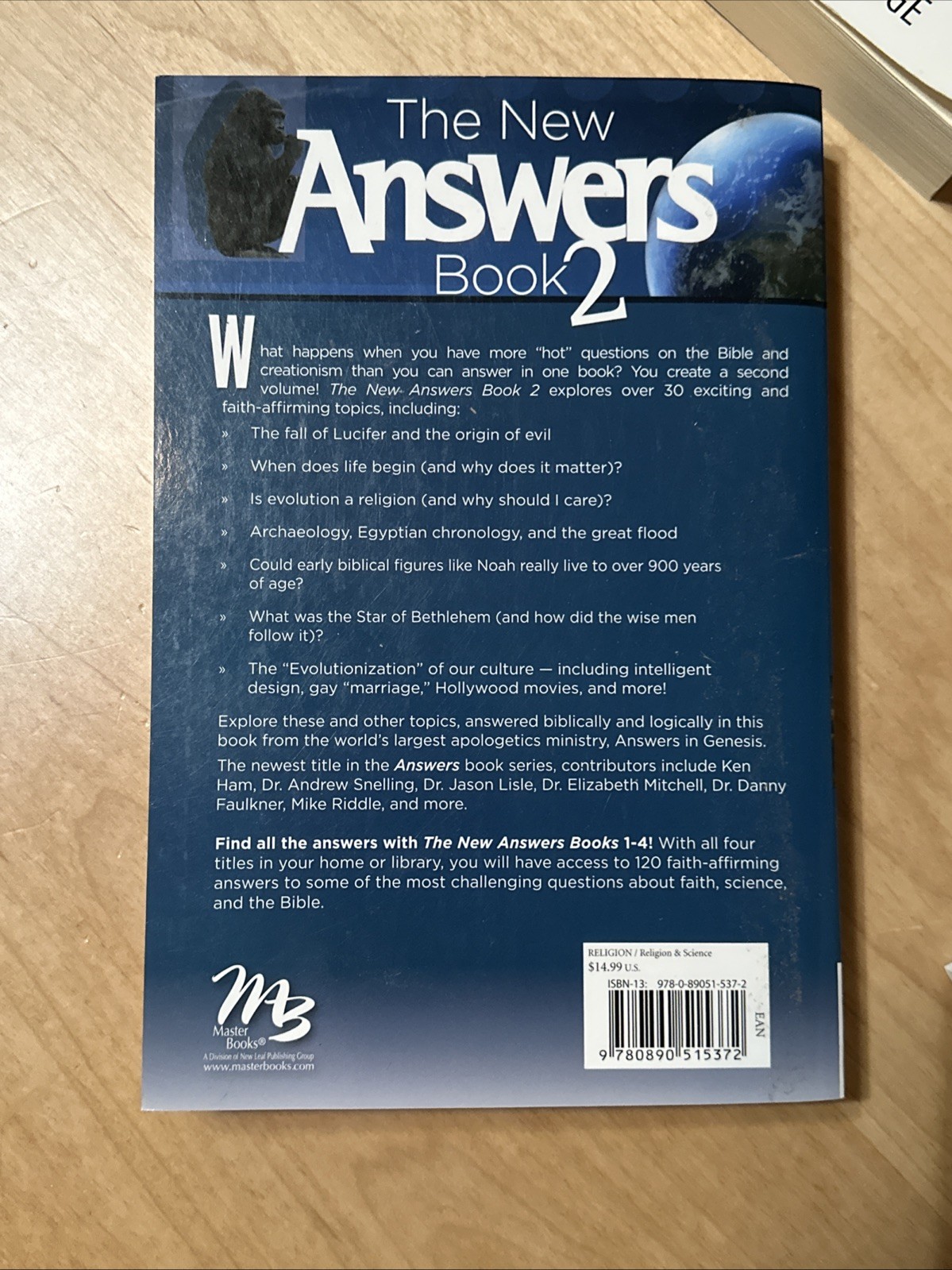 New Master Books CULTURAL ISSUES VOLUME 1 Curriculum Apologetics Answers Ken Ham