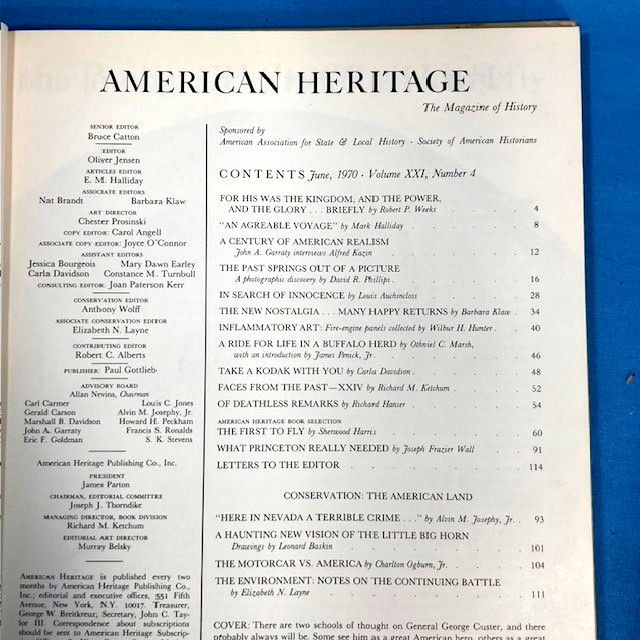American Heritage, Hardcover Books, Apprx 100 pages each, 1969 – 1970 “YOU PICK”