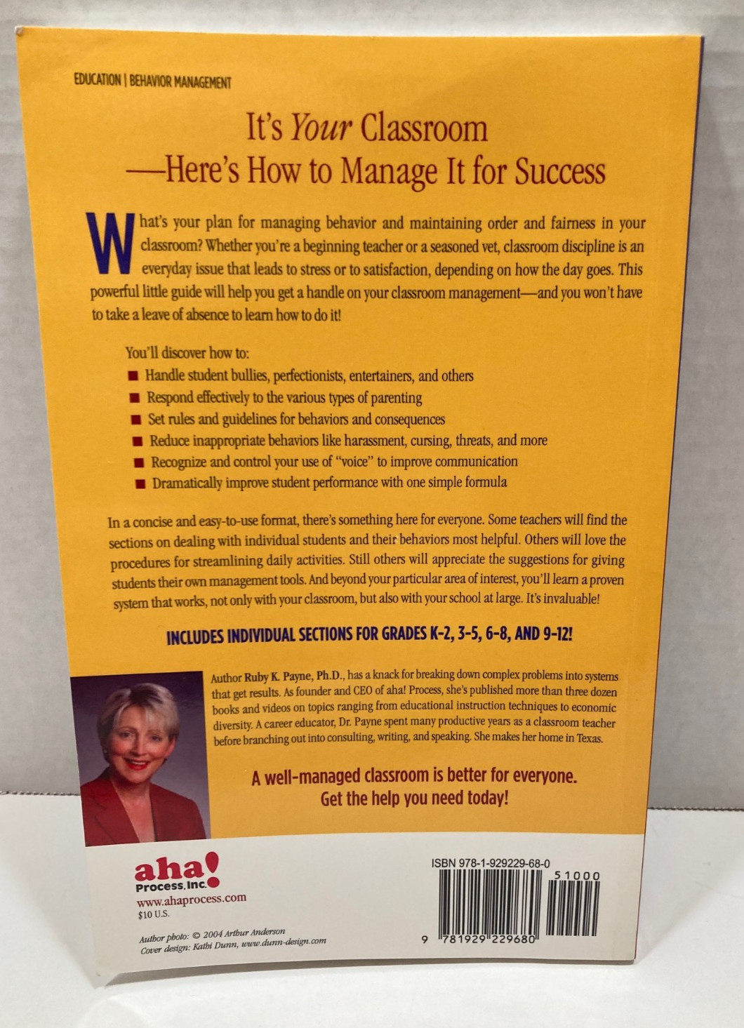 Ruby K Payne 2 Book Lot Working With Parents & Working With Students PB Educatio