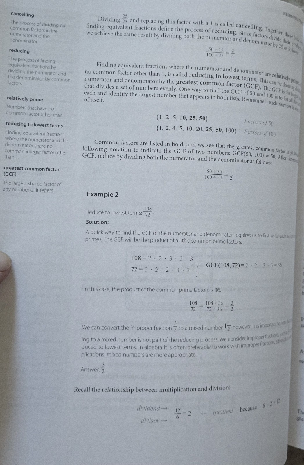 INTERMEDIATE ALGEBRA VERSION 1.0 By John Redden “New Other”