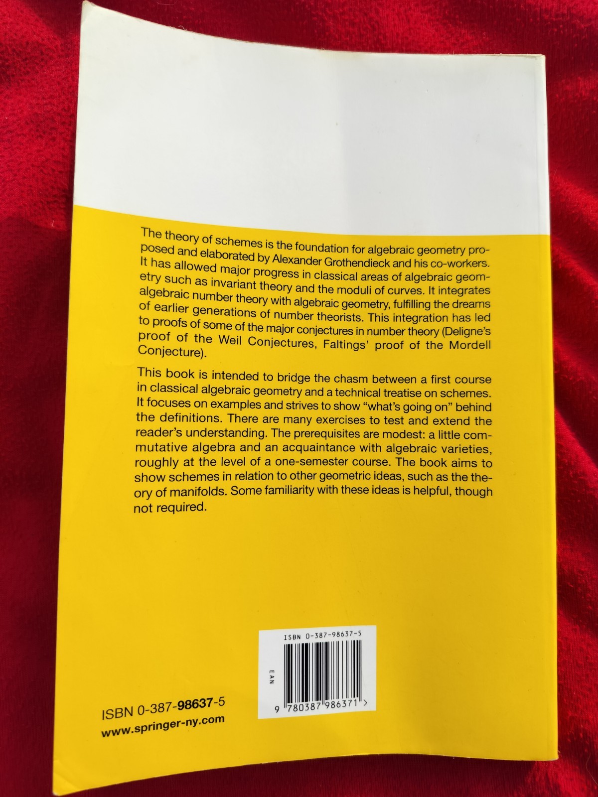 Eisenbud and Harris – The Geometry of Schemes