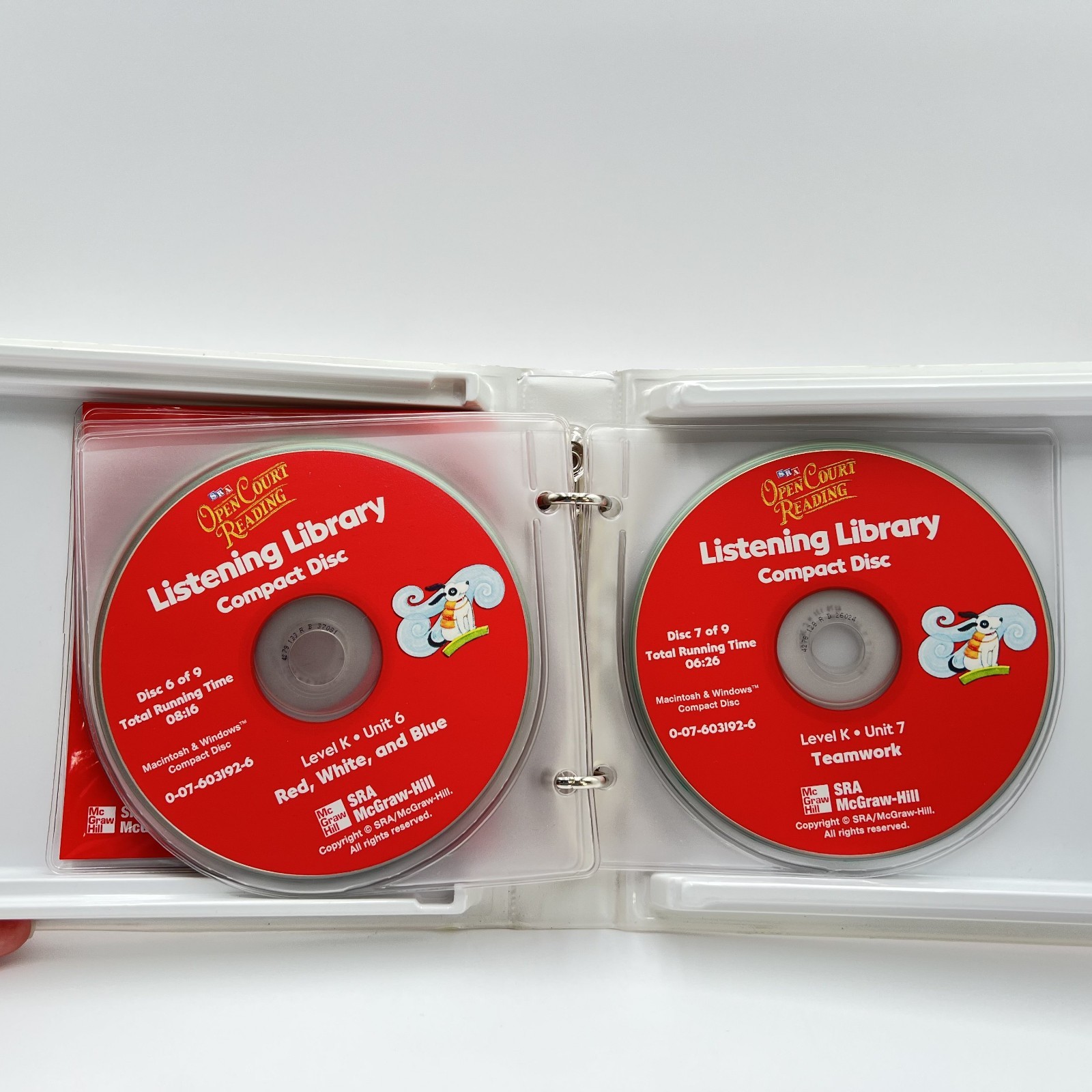 SRA Open Court Reading Preschool Level K Compact Discs Listening Library Set 9
