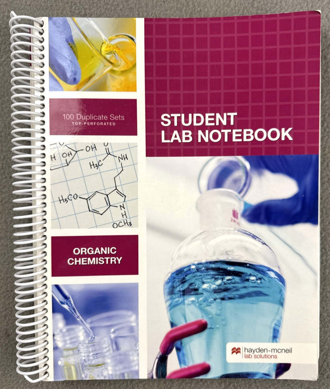 Student Lab Notebook: Organic Chemistry Spiral-bound by Hayden-McNeil