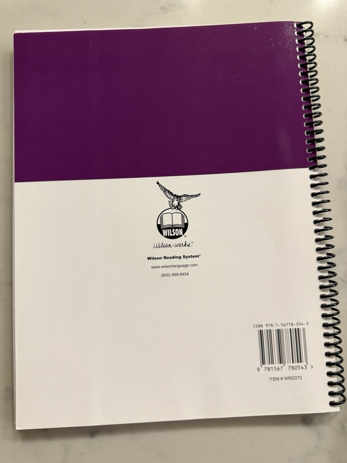 Wilson Reading System Dictation Book Steps 7-12 3rd Ed Spiral Barbara Wilson