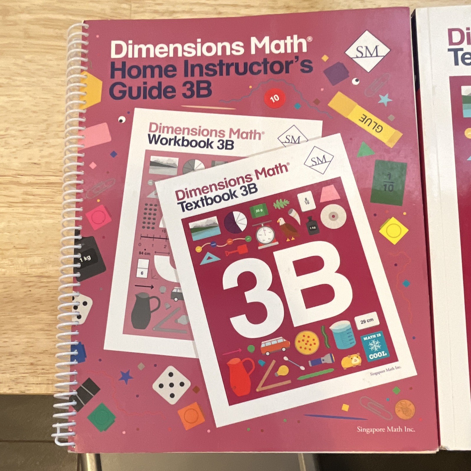 Dimensions Math 3B: Instructor’s Guide, Textbook, Workbook & Printouts