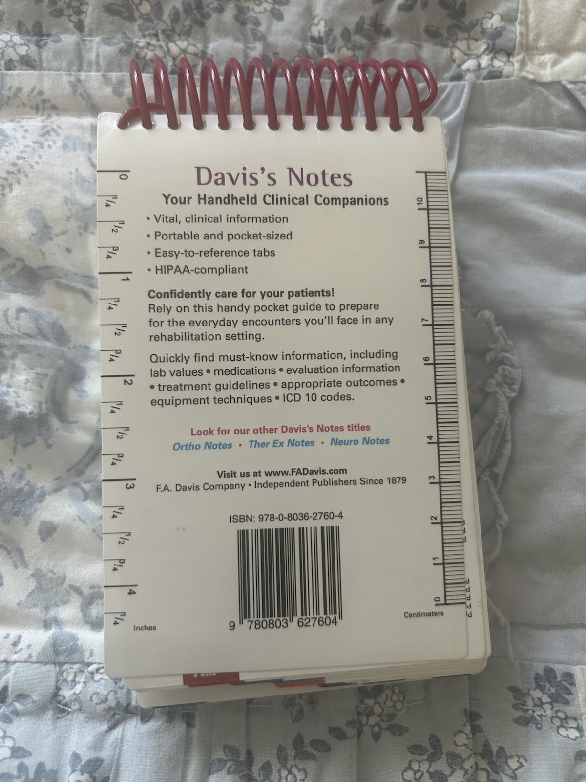 PT Clinical Notes a Rehabilitation Pocket Guide by Ellen Z. Hillegass