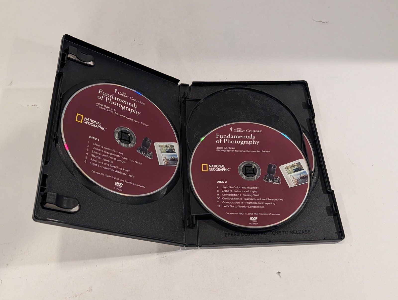 5 Lot Of Great Courses DVDs | Food & Wine, Photography, English, Religion