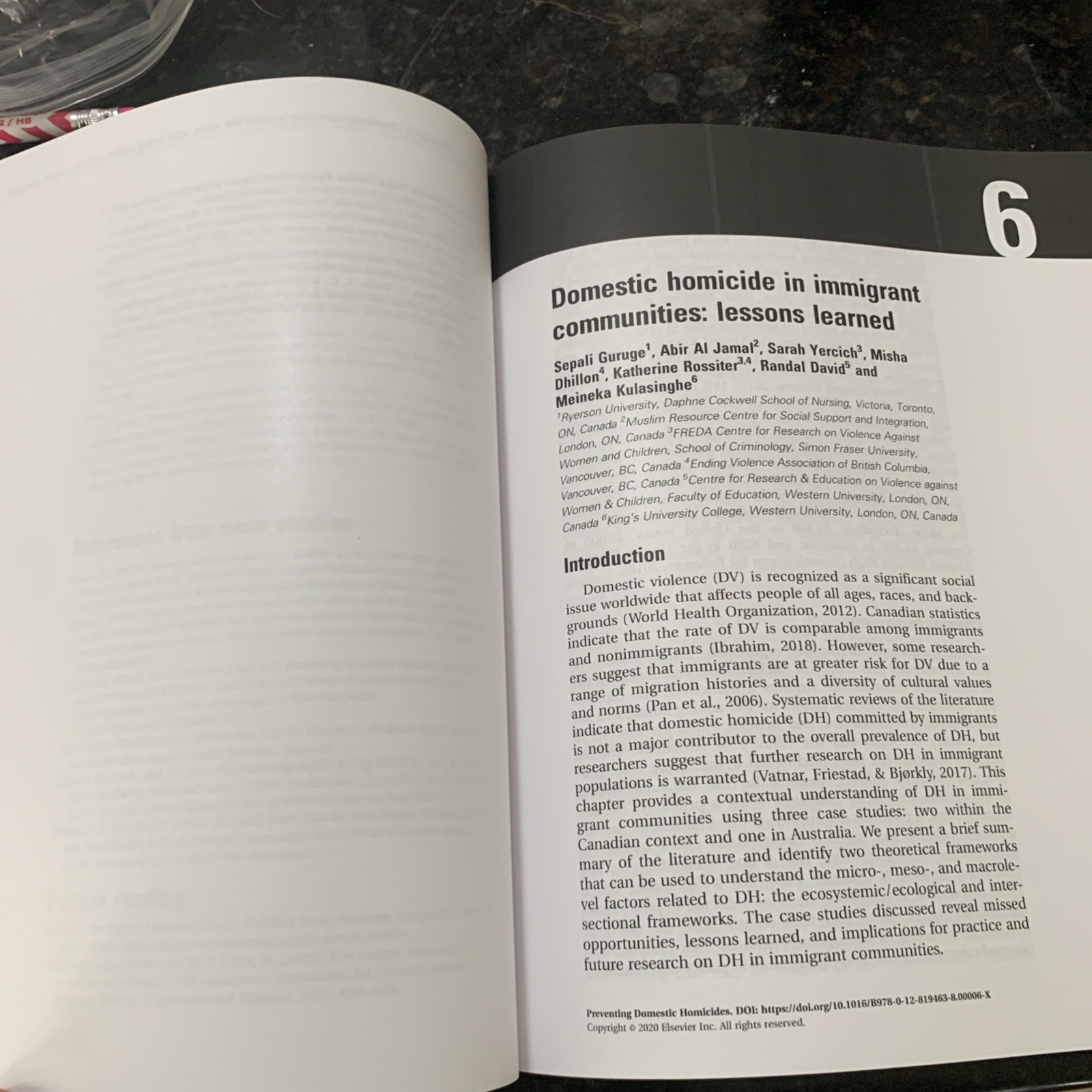 Preventing Domestic Homicides : Lessons Learned from Tragedies by Katreena Scott