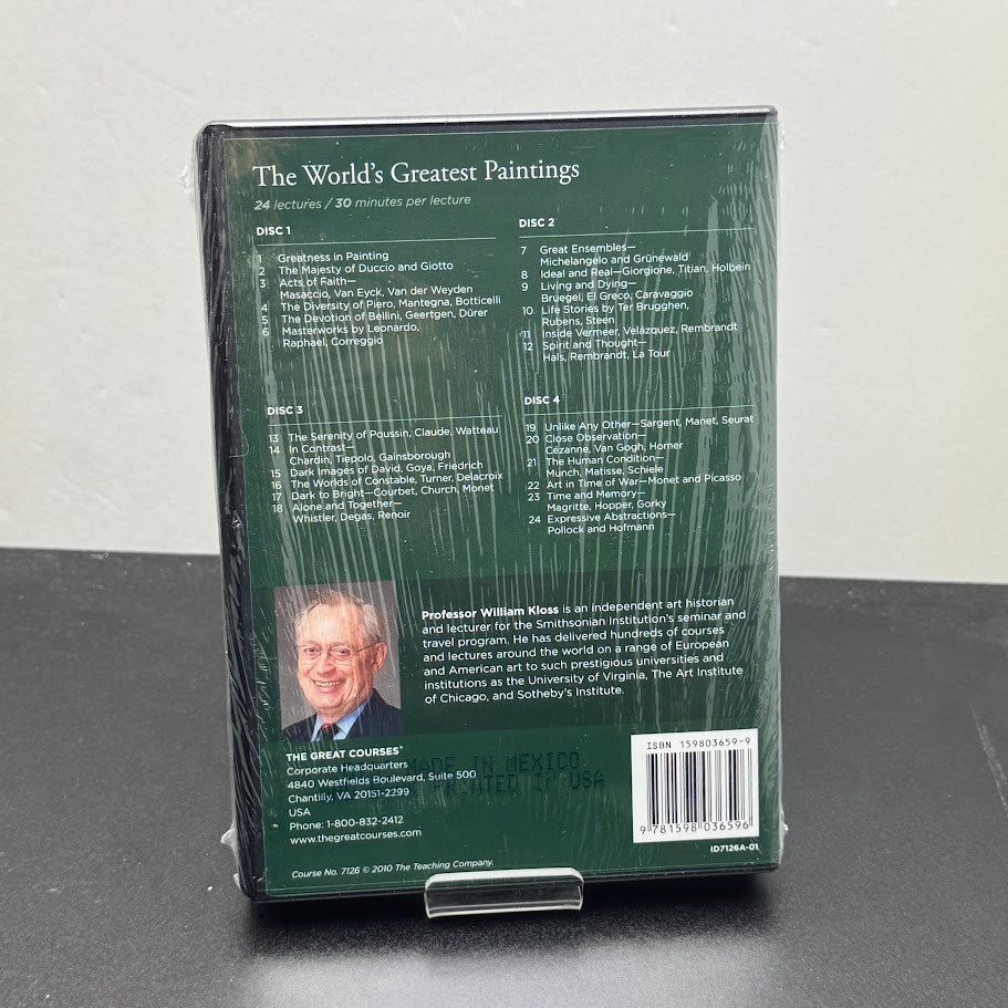 The Great Courses: The World’s Greatest Paintings Guidebook & DVD’s