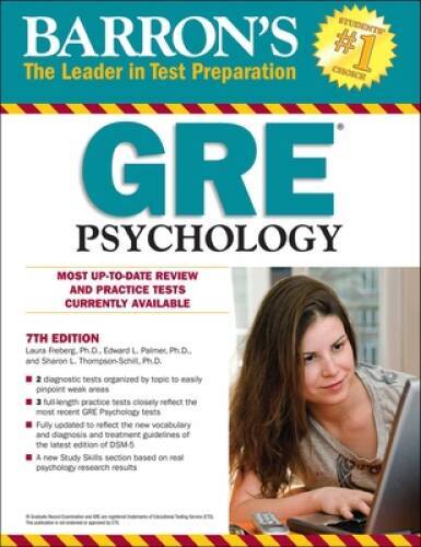 Barron’s GRE Psychology, 7th Edition – Paperback By Freberg, Laura – GOOD