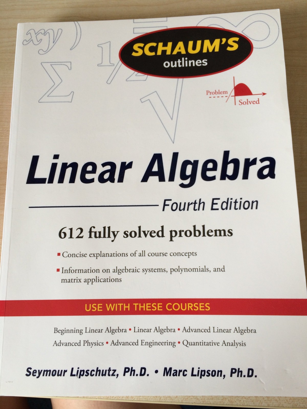 Schaum’s Outline of Linear Algebra Fourth Edition (Schaum’s Outline Series)