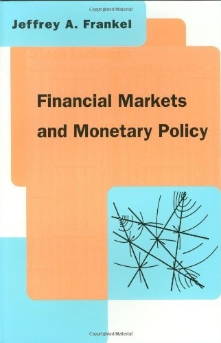 Financial Markets and Monetary Policy (Mit Press), Frankel, Jeffrey A, Excellent
