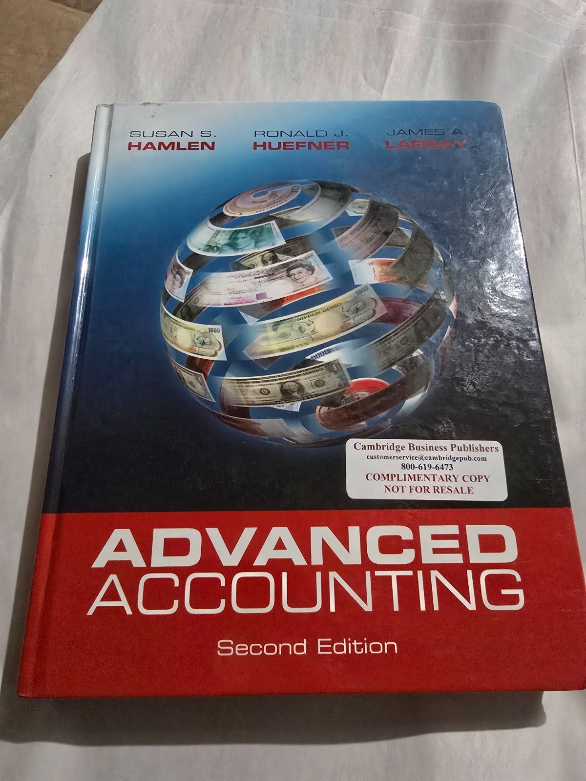 Advanced Accounting Book Cambridge Business Publishers Preowned 2B