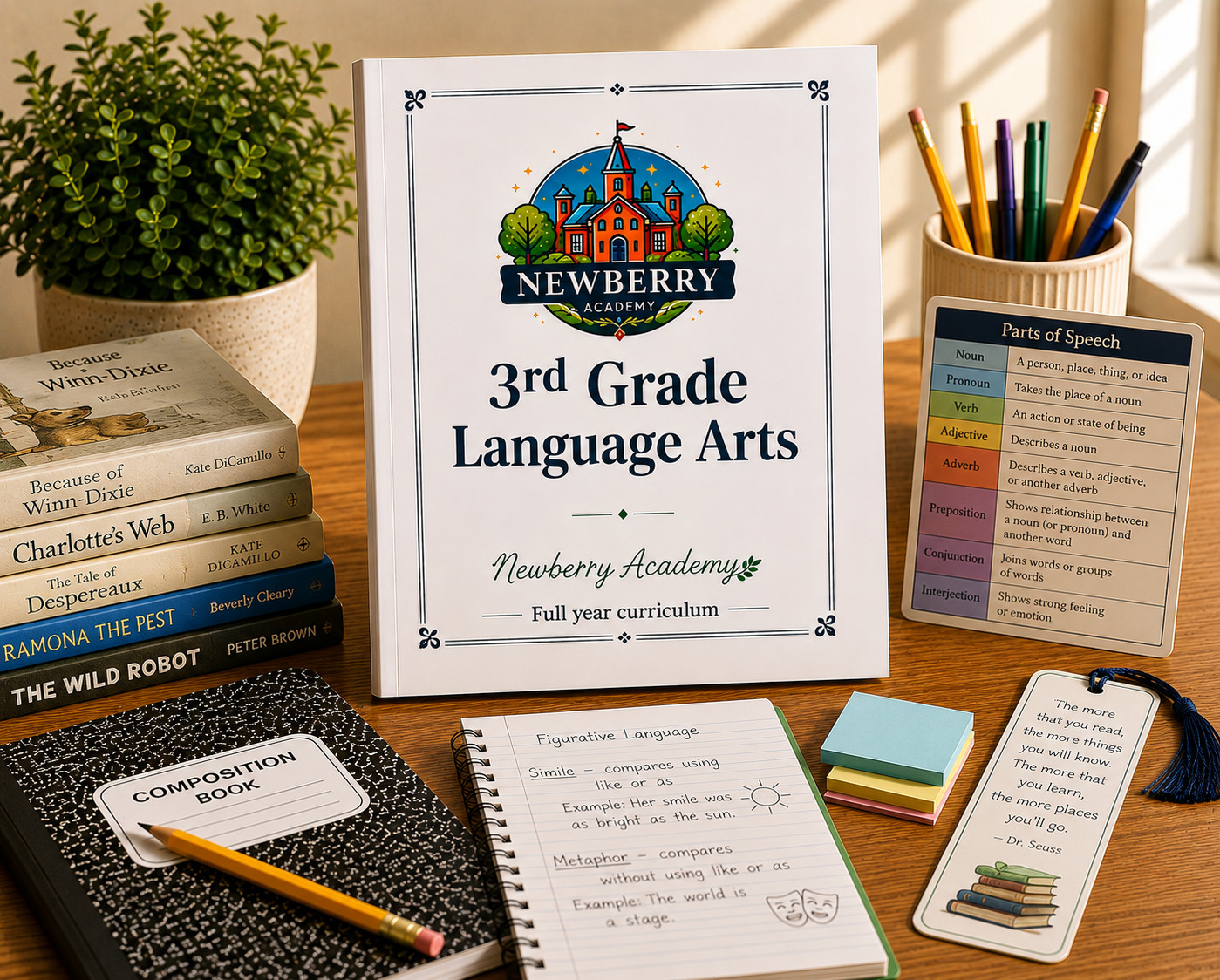 3rd Grade Language Full year Lessons Workbook Third Grade Language homeschool