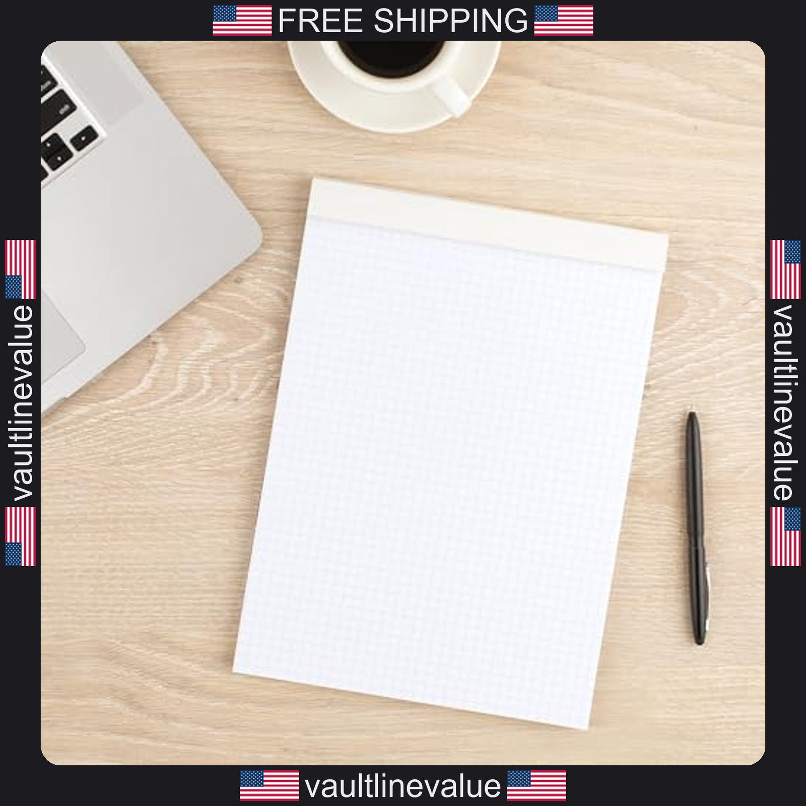 Cambridge Business Notebook, Quad Ruled Paper, 8-1/2″ x 11″, 70 Sheets,