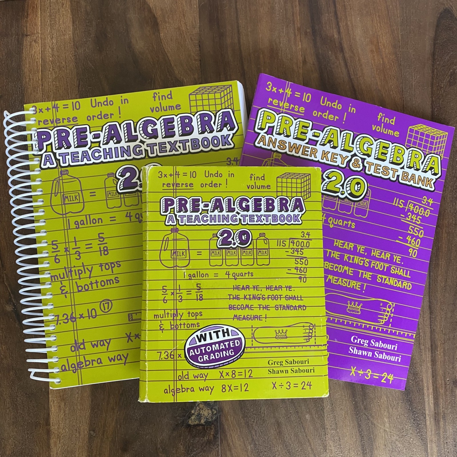Pre-Algebra: A Teaching Textbook 2.0 Answer Key CD Set Automated Grading Sabouri