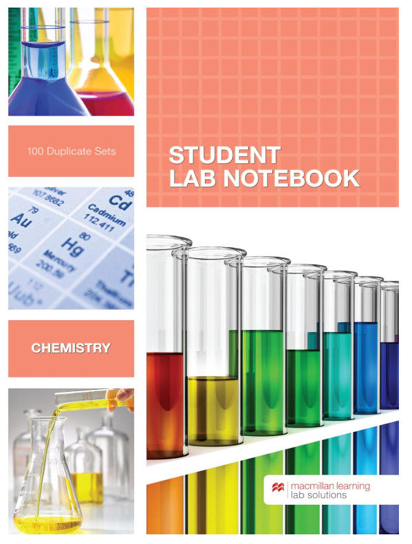 Hayden-McNeil Student Lab Notebook Chemistry 100 Duplicate Sets Spiral Bound