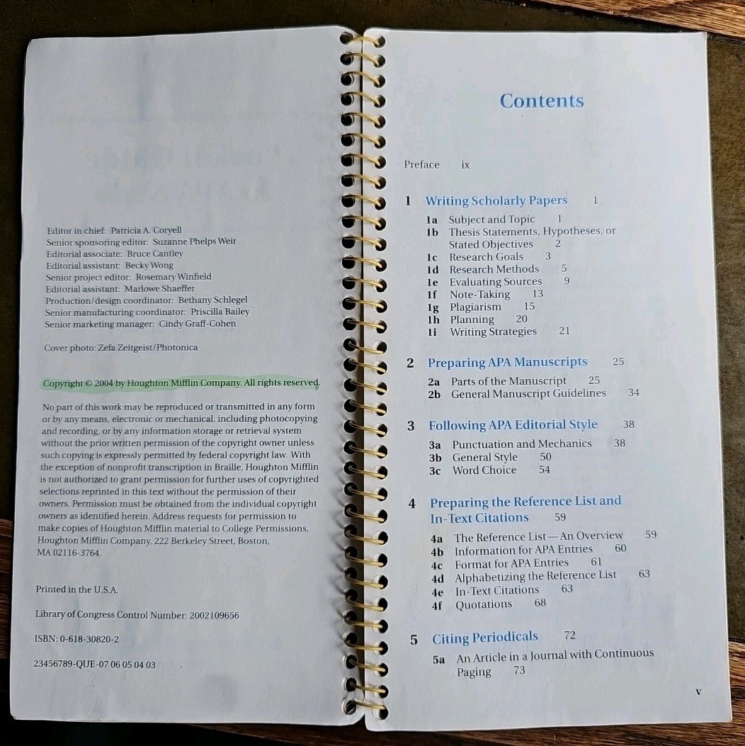 Pocket Guide to APA Style – Spiral-bound By Perrin, Robert – 2004