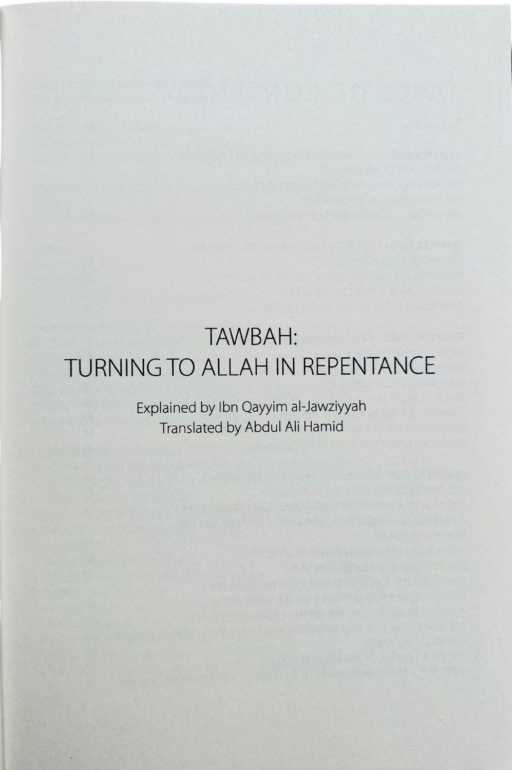 Tawbah: Turning to Allah in Repentance – best Islamic book