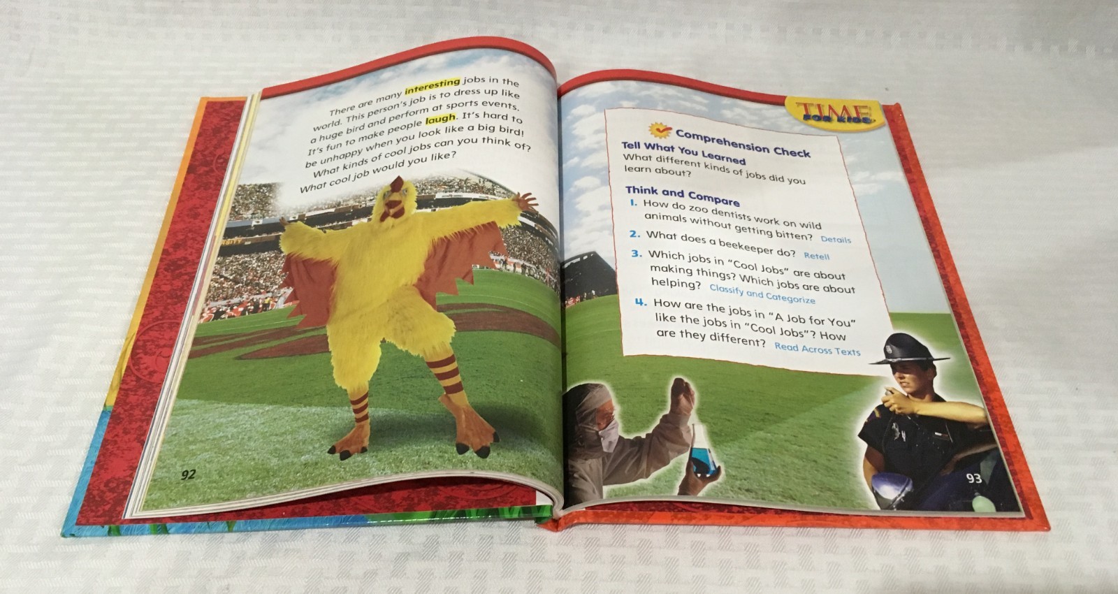 LOT OF 3 STUDENT READING TEXTBOOKS / TREASURES / GRADE 1 / LEVEL 1.4, 1.5, 1.6