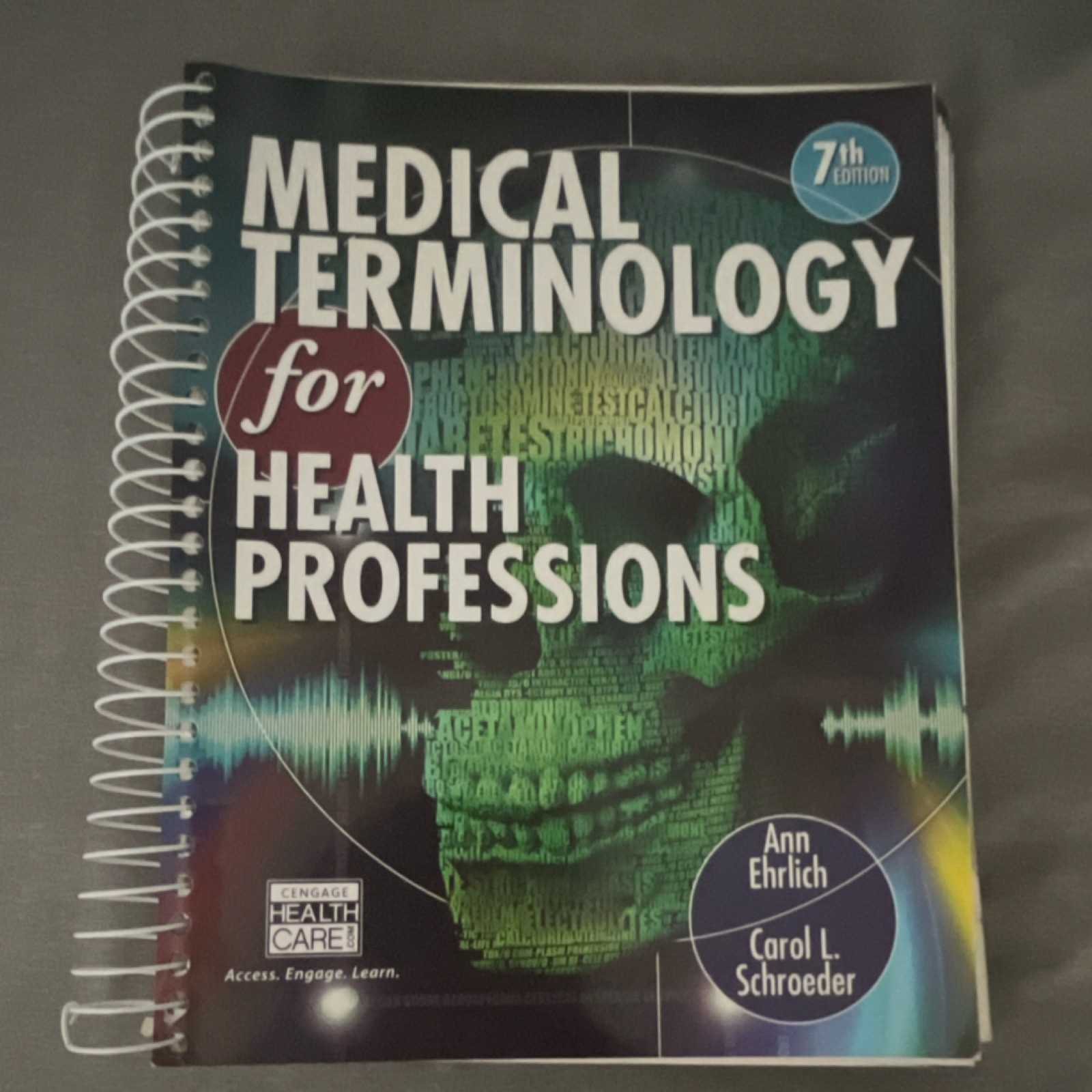 Medical Terminology for Health Professions 7th Ed Ehrlich Schroeder Spiral