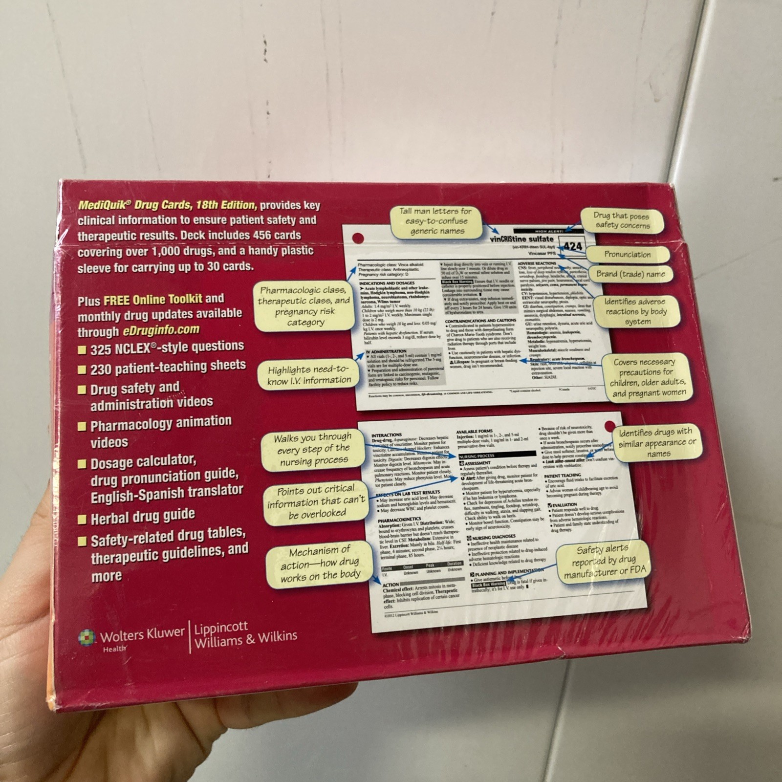 MediQuik Drug Cards (Flash Cards 18th Edition) Nursing / Medicine