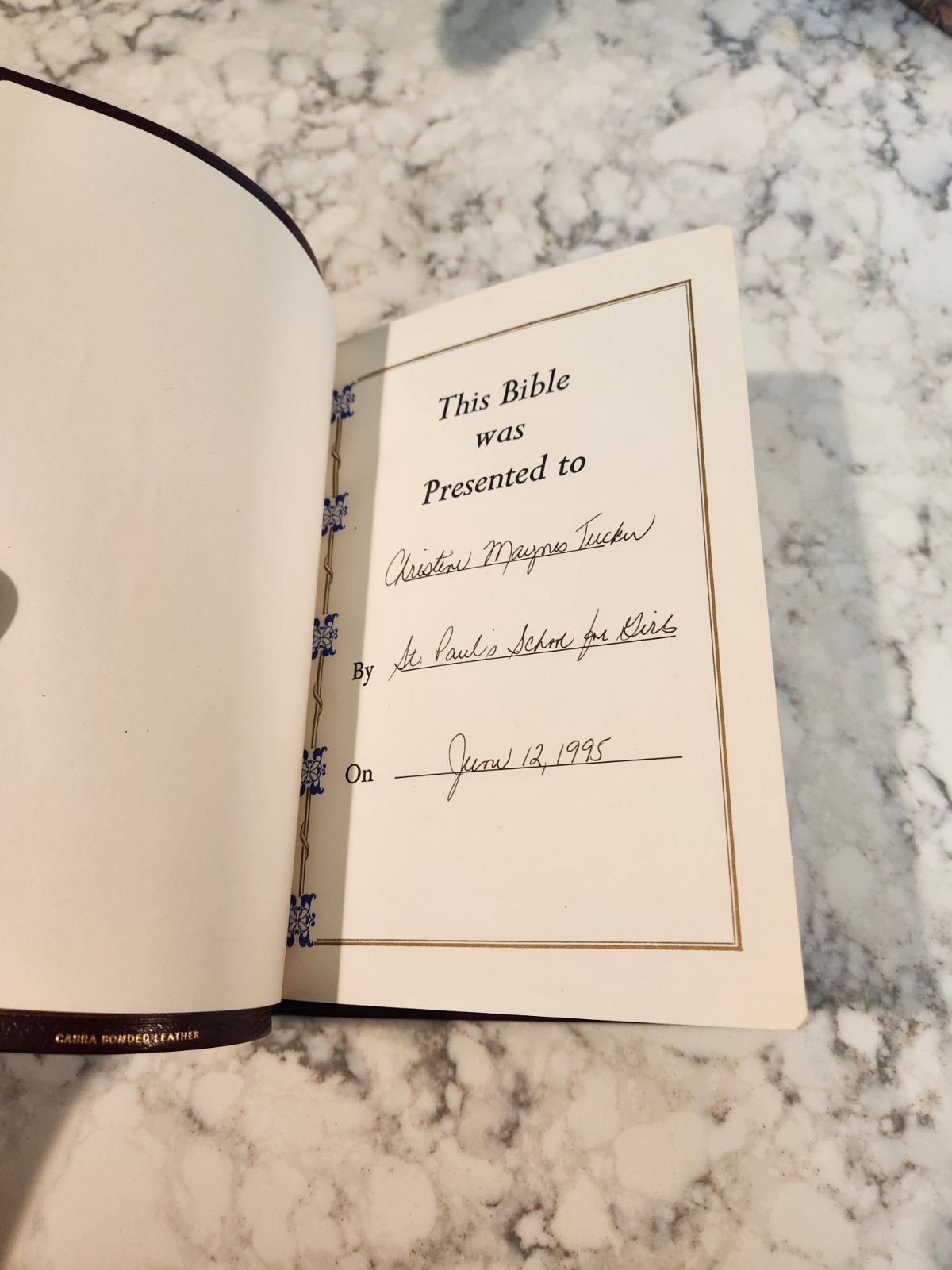 Holy Bible NRSV Minster Text Edition Dark Red Bonded Leather Burgundy Cambridge