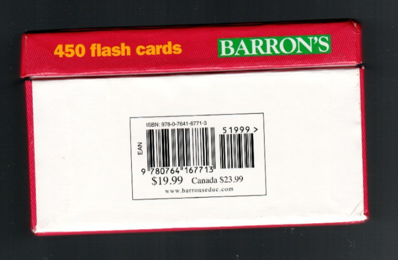 Barron’s Real Estate Exams 2nd Edition 450 Flash Cards