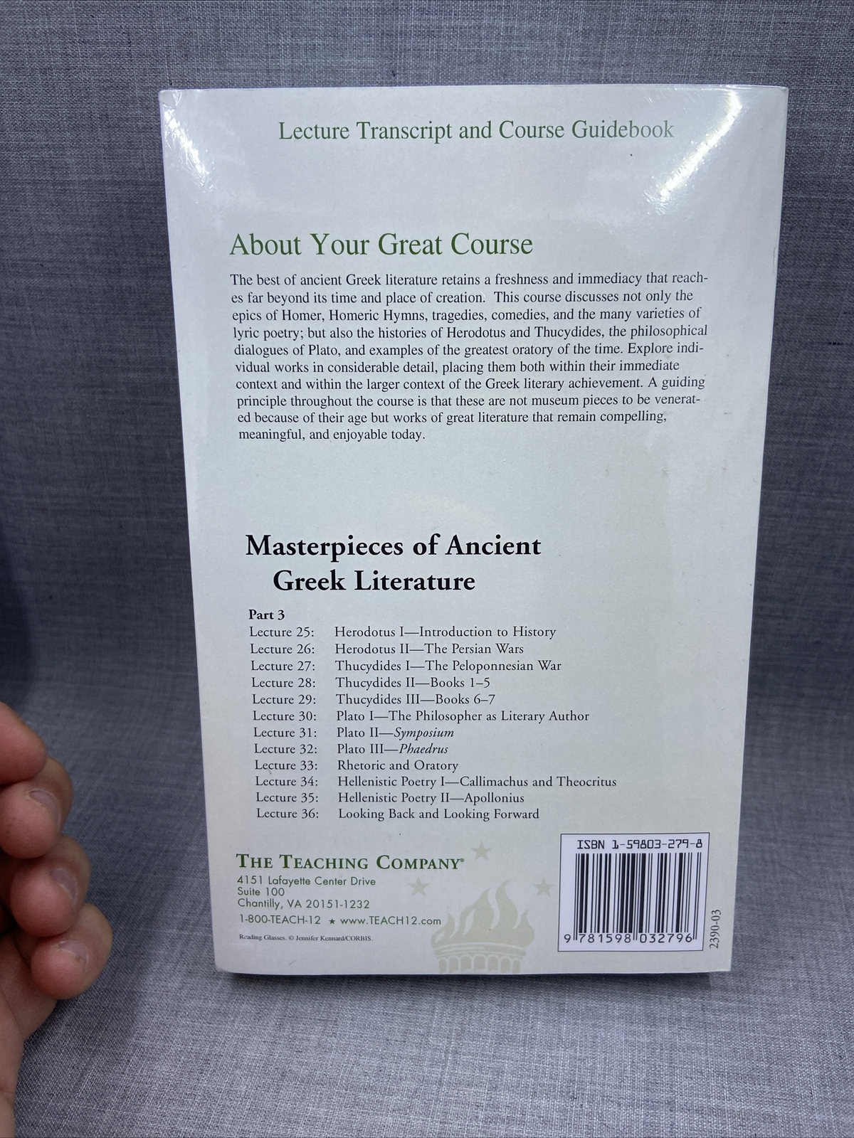 The Teaching Co Great Courses Masterpieces of Ancient Greek Literature Part 1-3