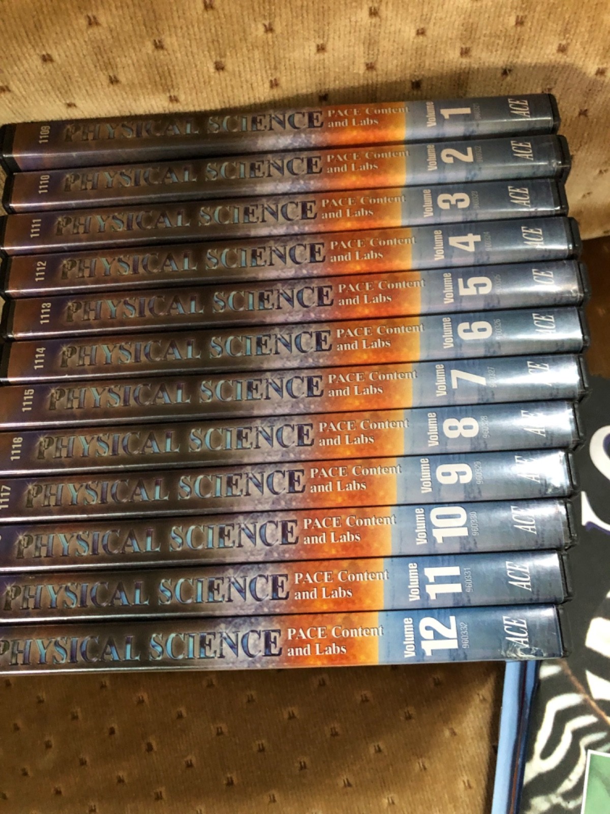 ACE school of tomorrow physical science dvds, paces & keys lot