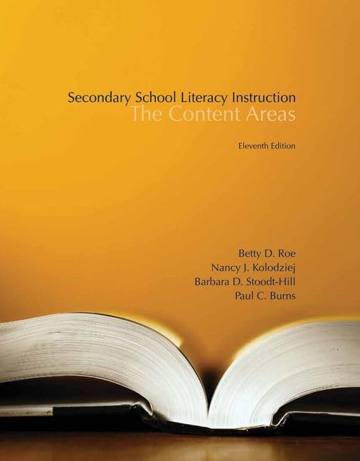 Secondary School Literacy Instruction by Nancy Kolodziej