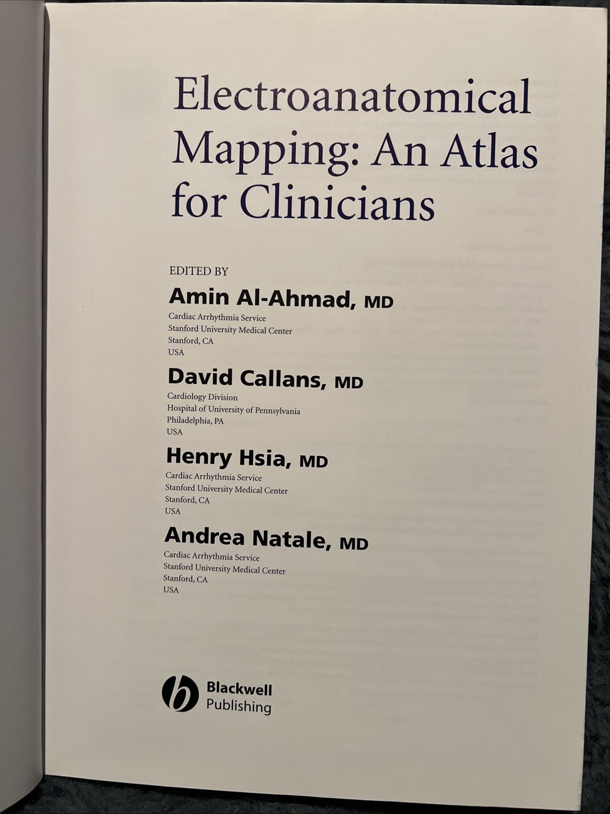Electroanatomical Mapping : An Atlas for Clinicians by Andrea Natale (2008 B-470