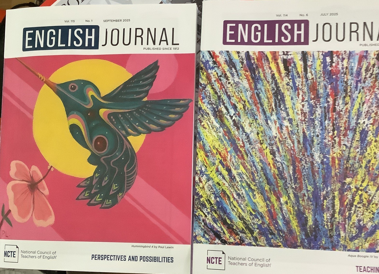 English Journal Sept&Jul 2025 Vol.114/115 N.1-6 NCTE Perspectives&Possibilities