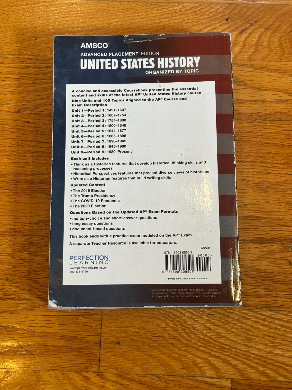 AMSCO Advanced Placement AP Edition United States History Textbook USED