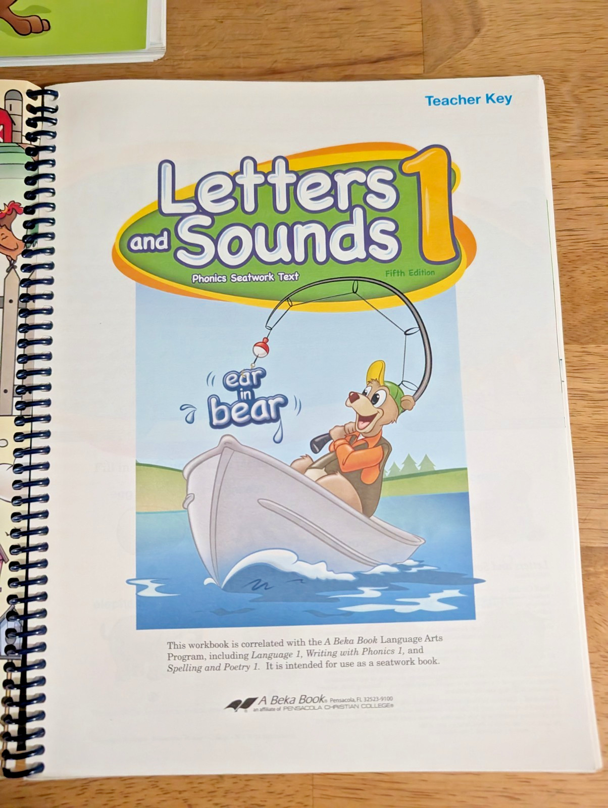 Abeka Language 1, Letters and Sounds 1 Teacher Key Books A Beka