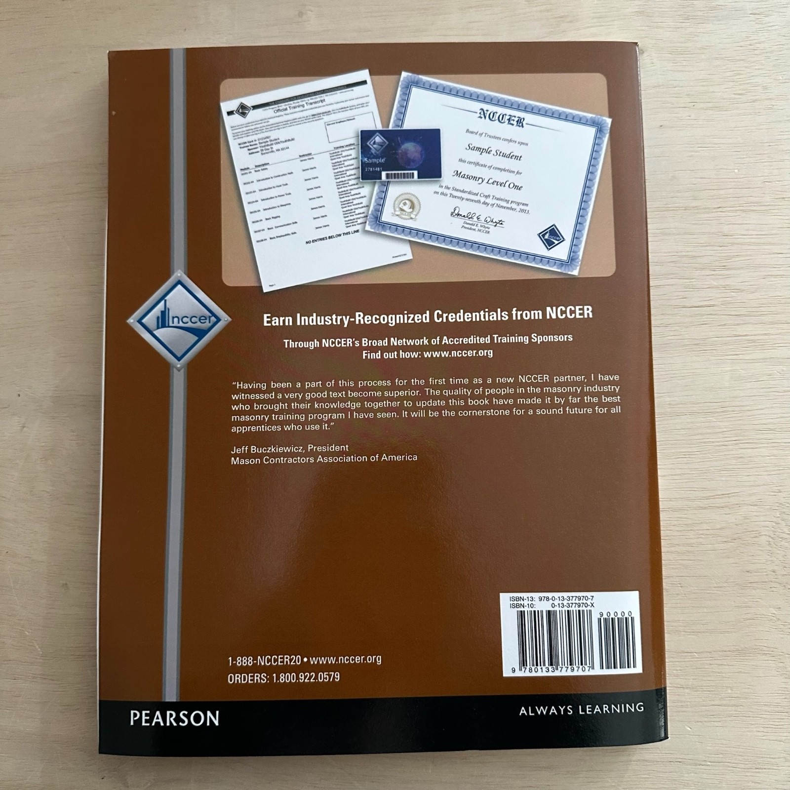Masonry Trainee Guide, Level 2 by NCCER 2014 Trade Paperback 4th Edition