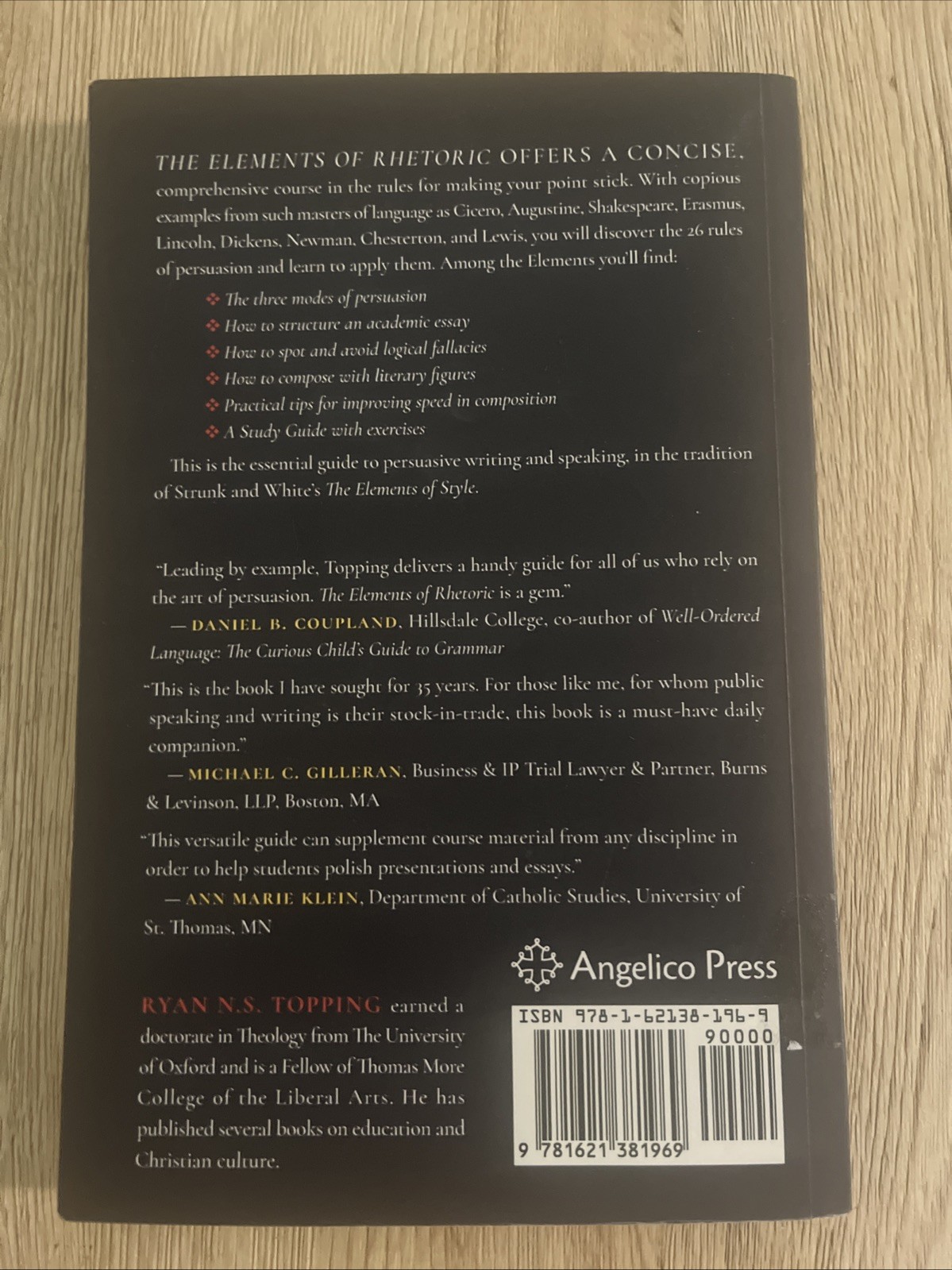 Elements of Rhetoric : A Guide for Students, Teachers, Politicians and…