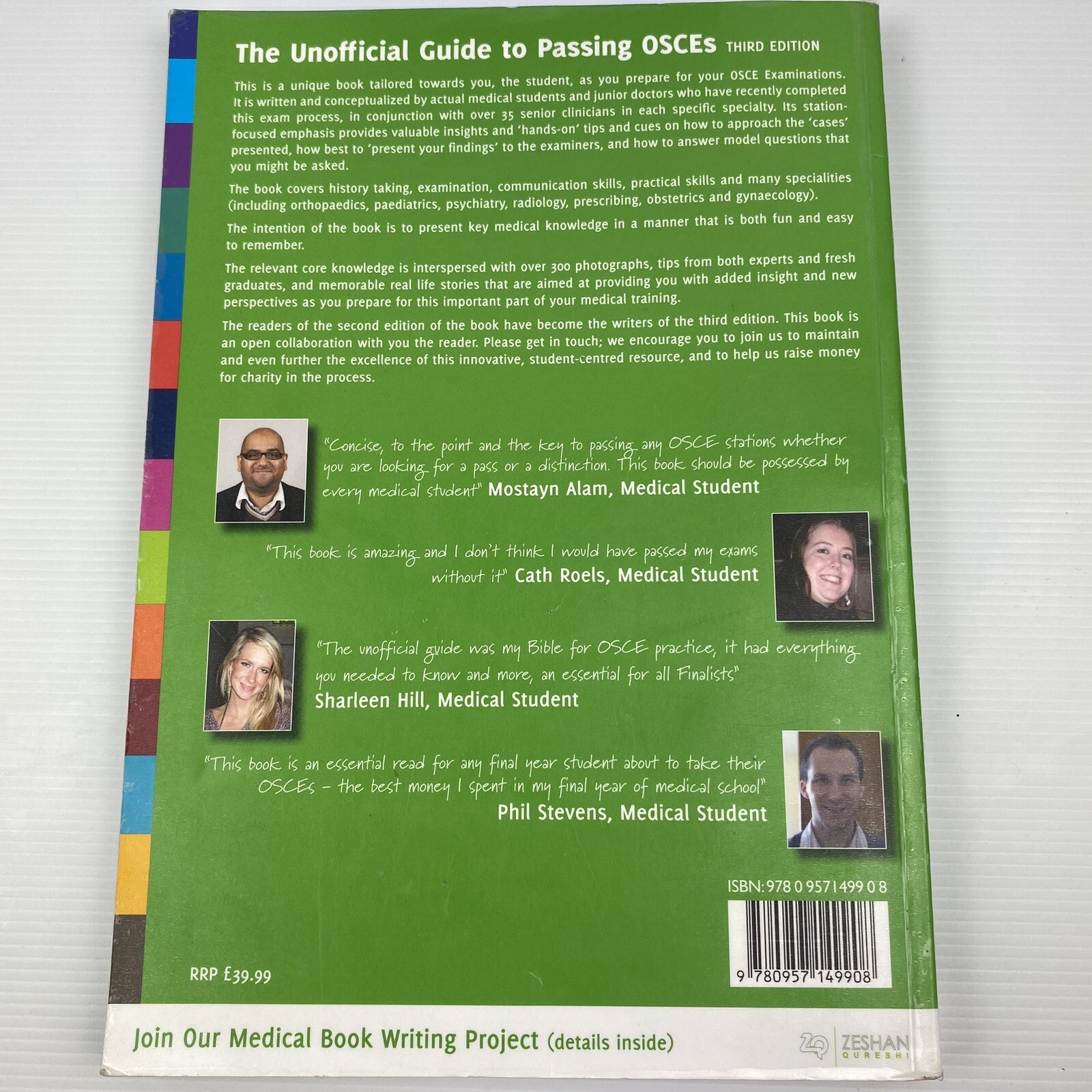 The Unofficial Guide to Passing OSCEs 3rd Ed 2012 Paperback By Zeshan Qureshi