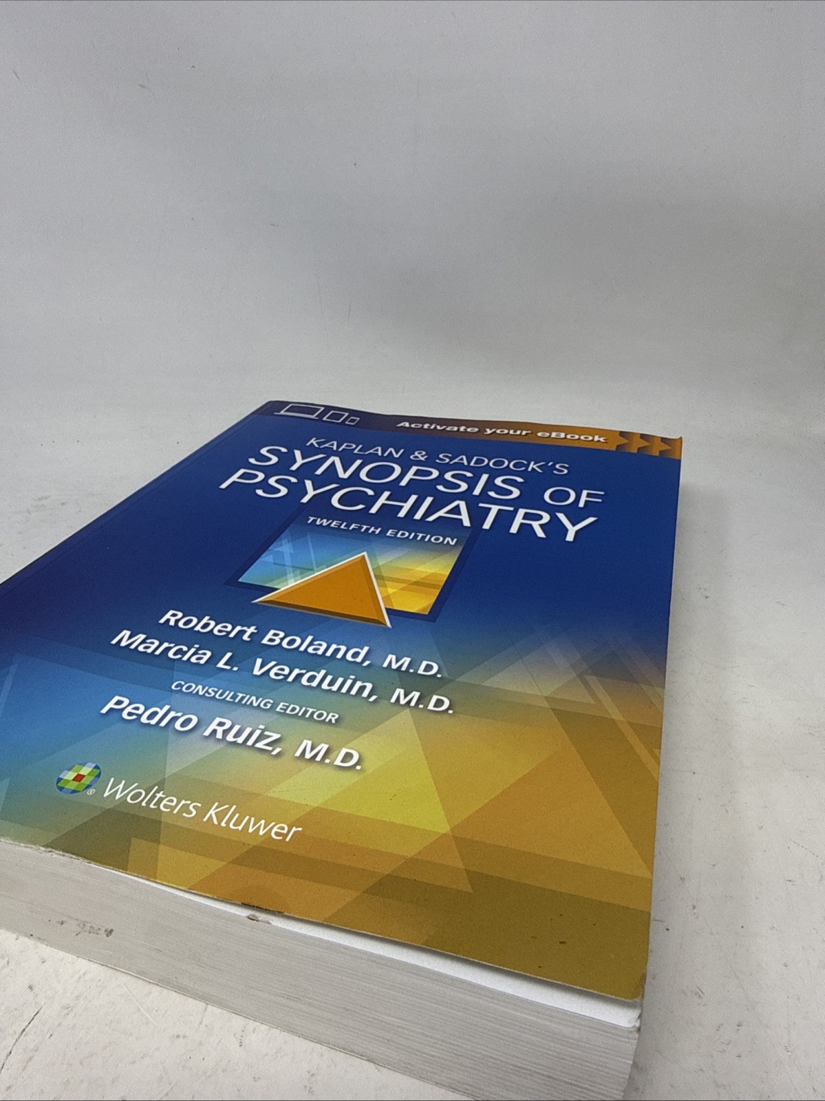 Kaplan & Sadock’s Synopsis Of Psychiatry. 12th Ed. – Paperback -Very Good W/Code