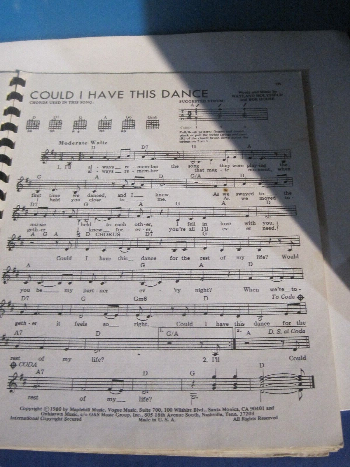 Jerry Snyder’s 3rd Basic Sing Book for Guitar – The Best of Country – Year 1985