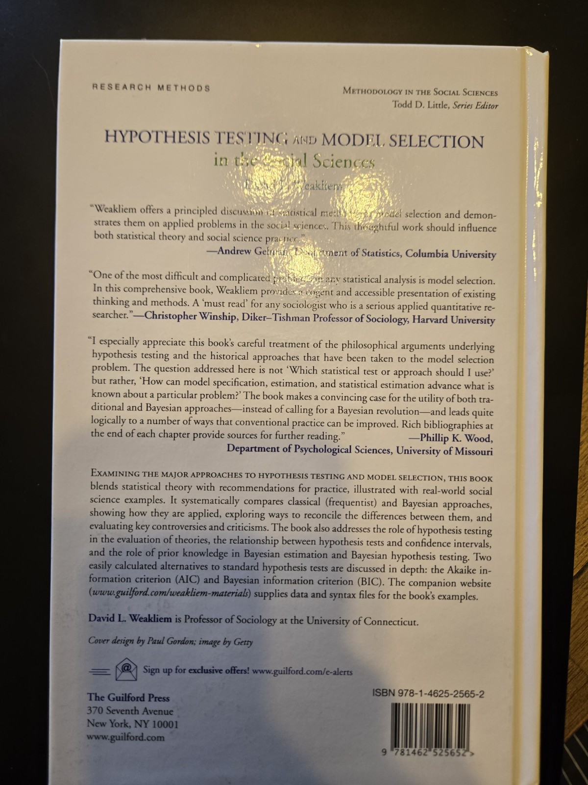 Hypothesis Testing and Model Selection in the Social Sciences (Weakliem)