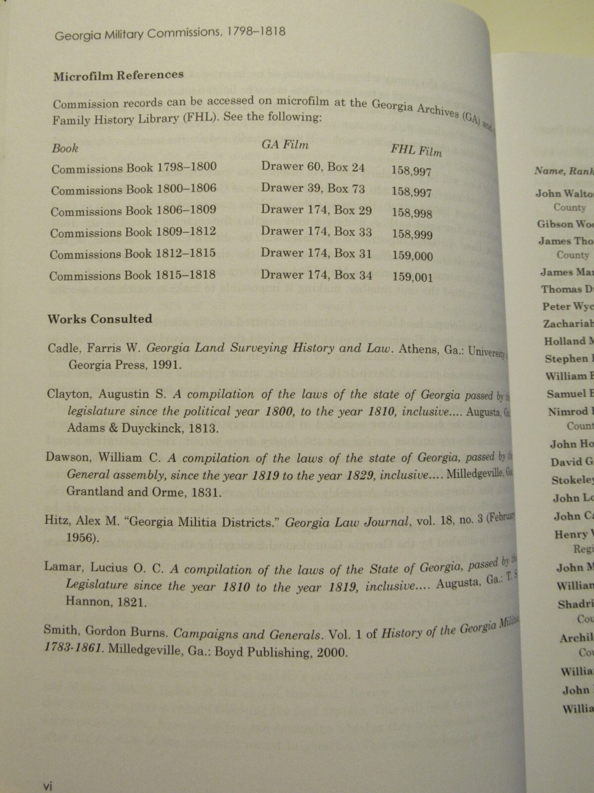 GEORGIA MILITARY COMMISSIONS 1798 to 1818 by Paul K Graham Paperback 2017