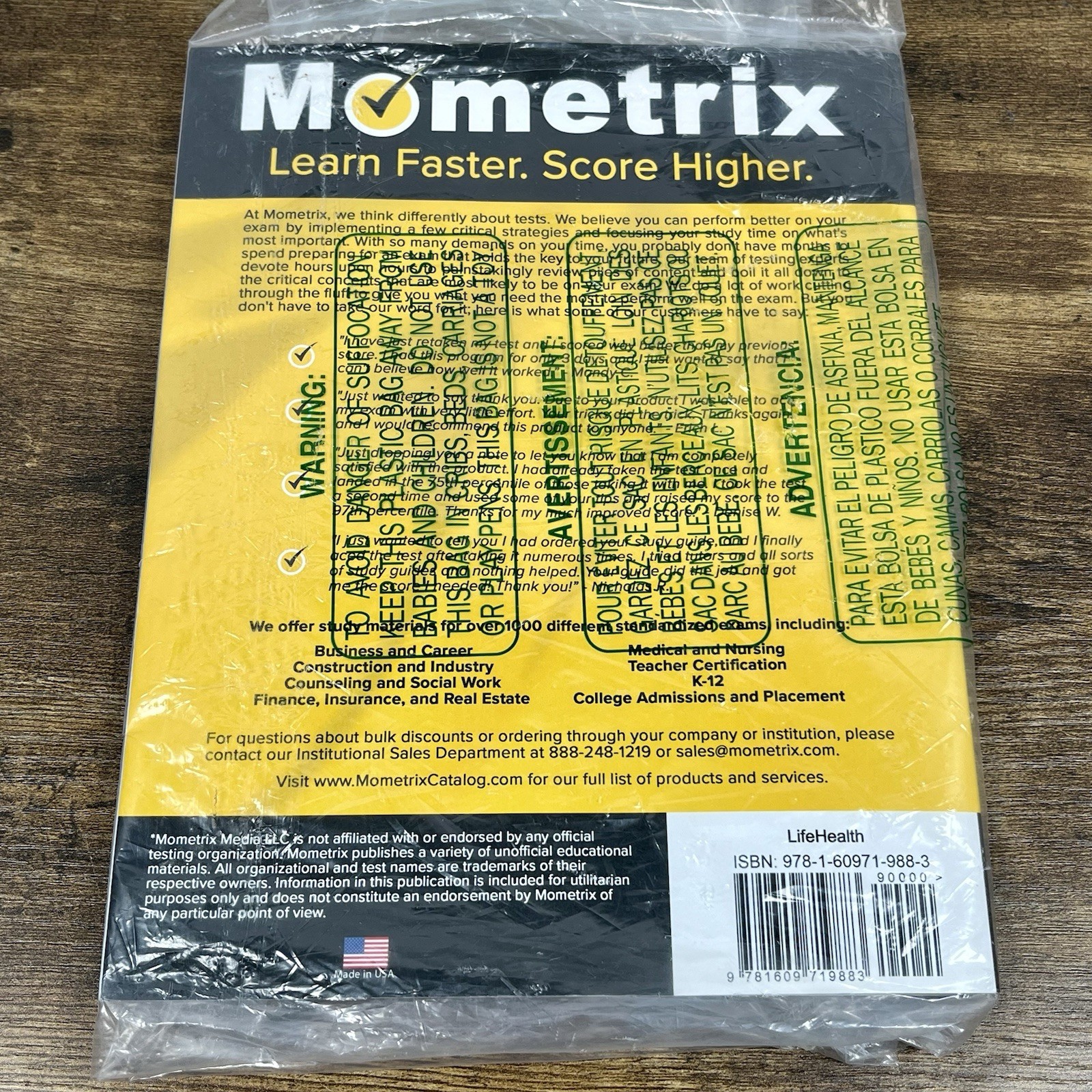 Mometrix Life & Health Exam Secrets Study Guide Insurance Test Prep Paperback