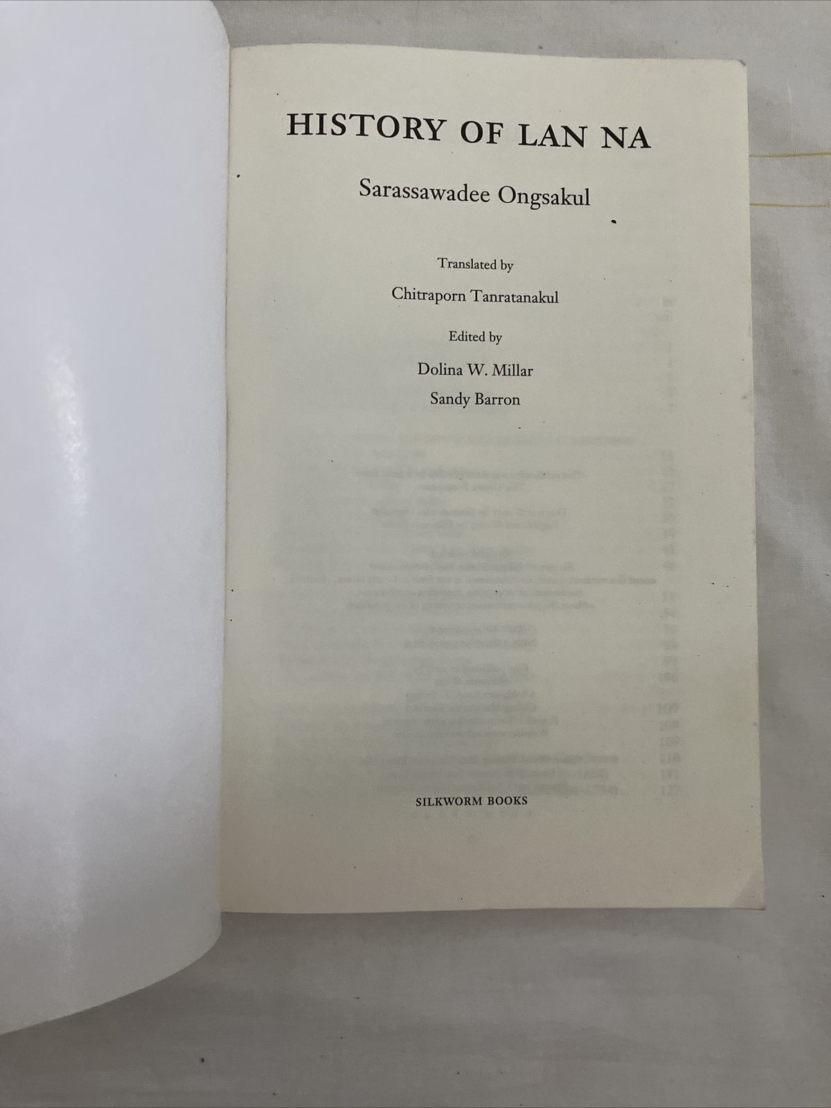 History of Lan Na Thailand Sarassawadee Ongsakul 2005 Paperback Book