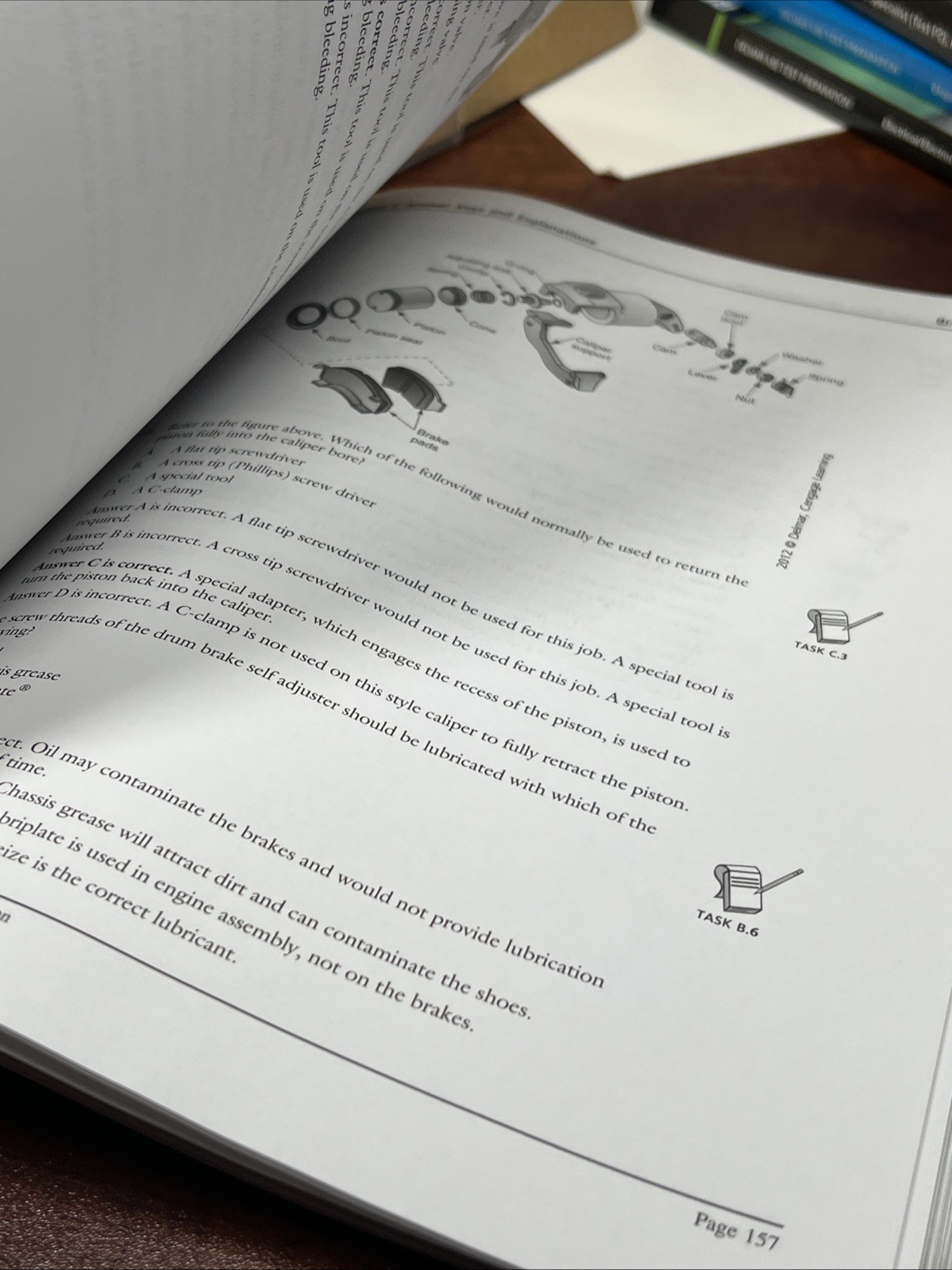 Clean Pages ASE Test Preparation – A5 Brakes (Delmar ASE Test Preparation Series